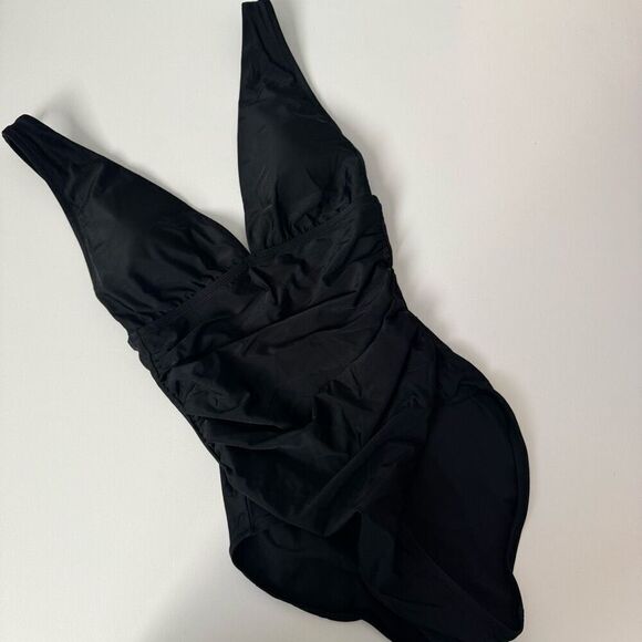 $98 J. Crew ruched one piece size small  m3 - Picture 3 of 5